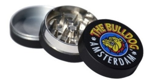 Grinder Moledor Metálico Negro 3 Partes Bulldog Amsterdam 