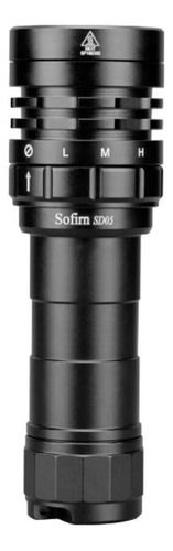 Linterna de buceo Sofirn Sd05 2250 lm con batería 21700, color de la linterna: negro, color de luz: blanco
