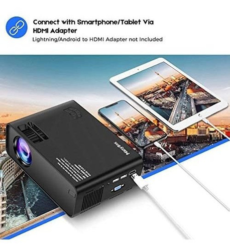 Mini Proyector Manybox 4500 Lúmenes Full Hd 1080p Hdmi Vga