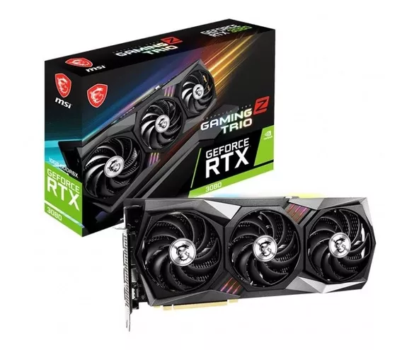 Placa De Video Nvidia Msi Rtx 3080 Gaming Z Trio 10g Lhr