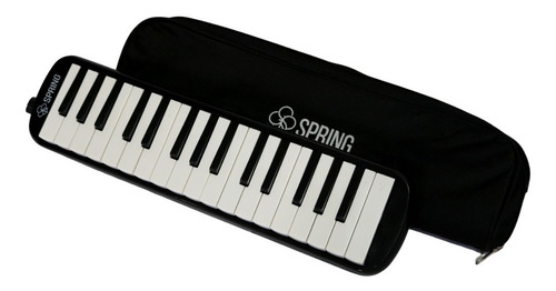 Imagem 4 de 6 de Escaleta 32 Teclas Spring Preta Capa Oferta Promoção
