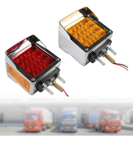 2 Uds 60 Luces Led Cuadradas De Pedestal Luces De Posición