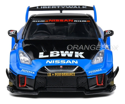Nissan Gt-r (r35) Lb Silhouette Calsonic 1:43 Solido Azul