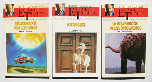 Espacio Y Tiempo Ovnis, Poltergesit, Dinosaurios, 3 Libros