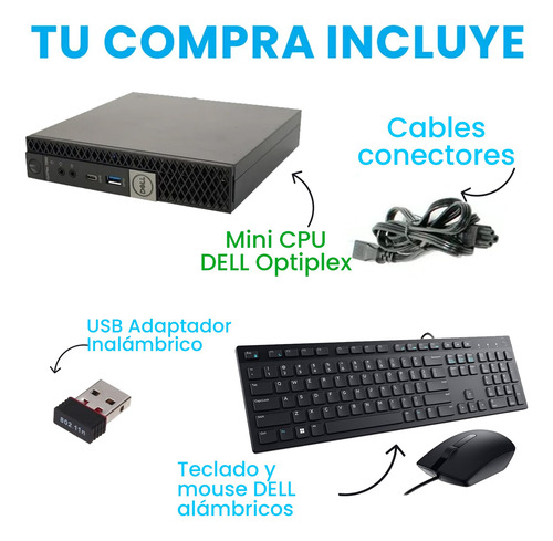 Mini Cpu Dell Optiplex Core I5 8th 32gb Ram 512gb Ssd (Reacondicionado)