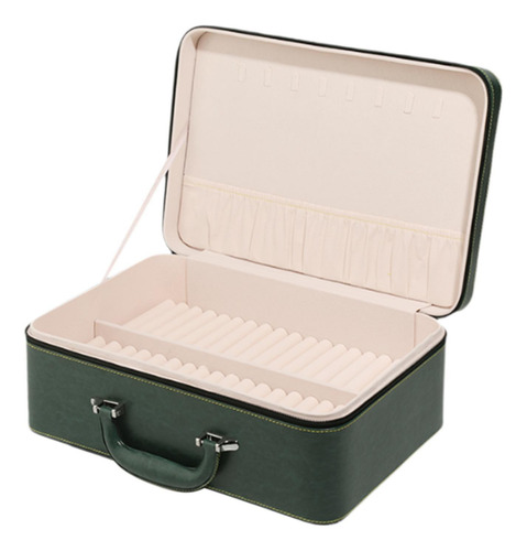 Caja De Almacenamiento Para Pulseras, 35x24x14cm Verde
