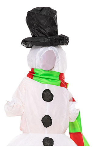 Traje Inflable Reutilizable Dibujos Niño Muñeco De Nieve
