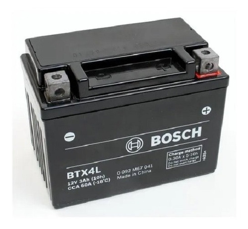 Bateria Bosch Moto Btx4l = Ytx4l-bs 12v 3ah Motomel M70