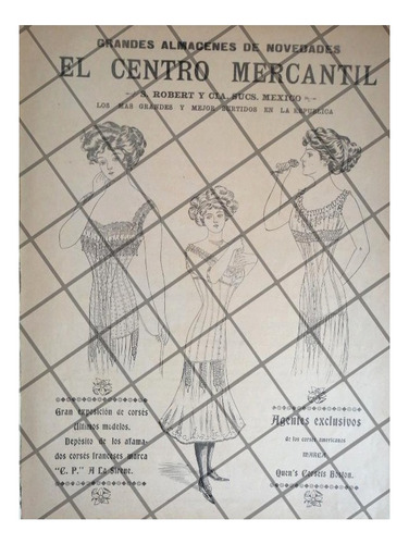 Publicidad Antigua Tienda El Centro Mercantil 1911 49