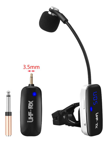 Saxofón Micrófono Receptor Transmisor Micrófono