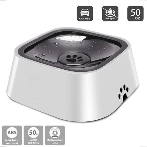 Bebedouro Pet Sem Tomada Anti-respingo Cães E Gatos