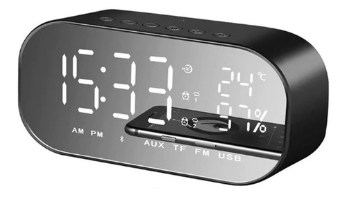Reloj Despertador Digital Con Altavoz Bluetooth Y Radio Fm