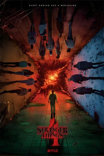 Poster Stranger Things Autoadhesivo 100x70cm#1600