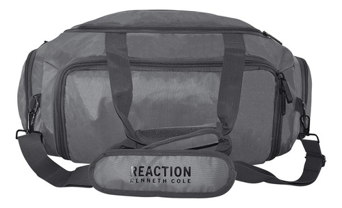 Mochila Deportiva Kenneth Cole® Reaction, Maleta Gym Viaje Color Gris Oscuro Lisa