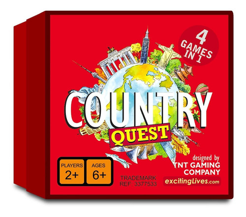 Country Quest Juego De Cartas De Conocimiento Mundial Para N