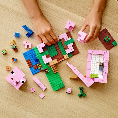 Lego Minecraft A Casa do Porco 21170 - Lojas Donna