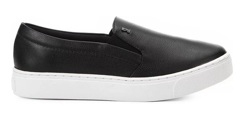 Slip On Santa Lolla Na Cor Pu Pele Preto - 01ac