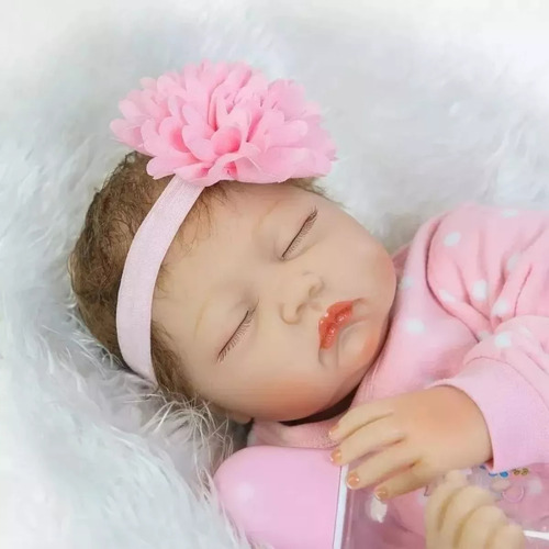 55cm Muñeca De Bebé Reborn Bebé Niña De Silicona Y Algodón