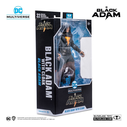 Figura Acción Black Adam Cloak Justice League Dc Mcfarlane