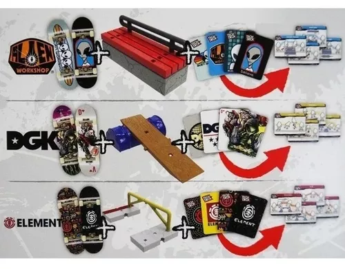 Skate Dedos Pack X 2 Tech Deck Serie Vs C/ Obstáculos E.full