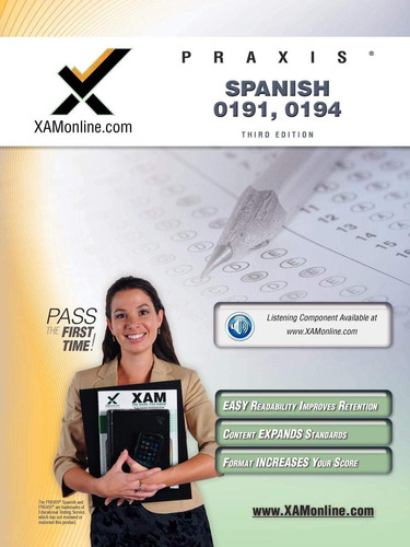 Libro: Praxis Spanish 0191, 0194 Teacher Certification Test 