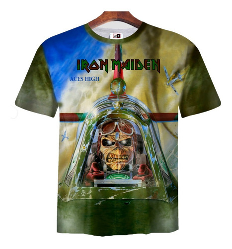 Remera Zt-0845 - Iron Maiden Aces High