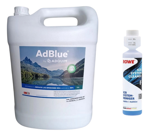 Adblue 10 Lts + Anticristalizante Rowe (rinde 100 Lts))