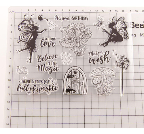 2 Sellos De Silicona Transparente Para Scrapbooking Durable