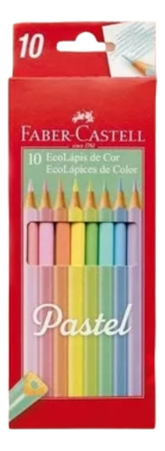 Lápices Colores Pastel 10 Unidades Faber Castell 