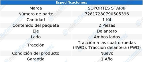Jgo De Gomas Barra Estab Del Escape L4 2.3l 05 Al 08 S.star
