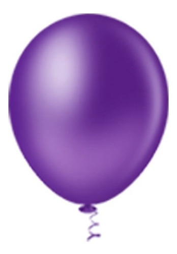 Balão Bexiga Liso N°5 Diversas Cores - Pic Pic Cor Violeta