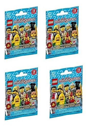 Lego Minifigures Series 17 Juego Aleatorio De 4 Paquetes 710