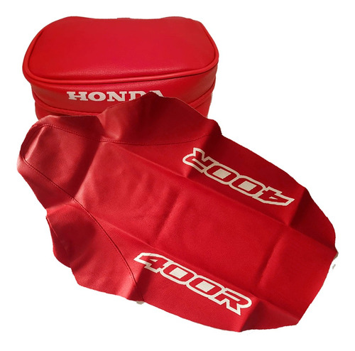 Funda Asiento Tapizado + Bolso Honda Xr400r Xr 400 Rojo 2000