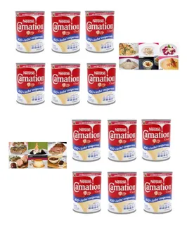 12 Latas Carnation Leche Evaporada Clavel Super Precio