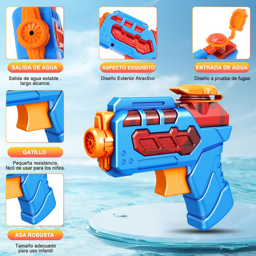 Yanlin 3pcs Pistola De Agua, Aspecto Fresco Pistola Agua,