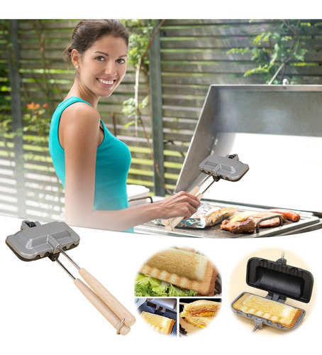 Molde Para Hornear Sándwiches De Doble Cara, 8a7x, Molde Par