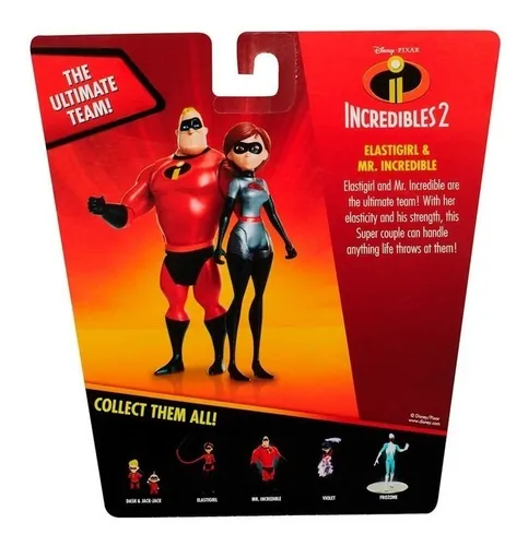 Los Increíbles 2 Set Elastigirl Y Mr Increíble Disney Pixar