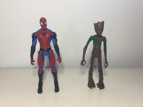 Marvel Toys Bizz Spiderman Buceador Y Groot (bootleg) (Usado)