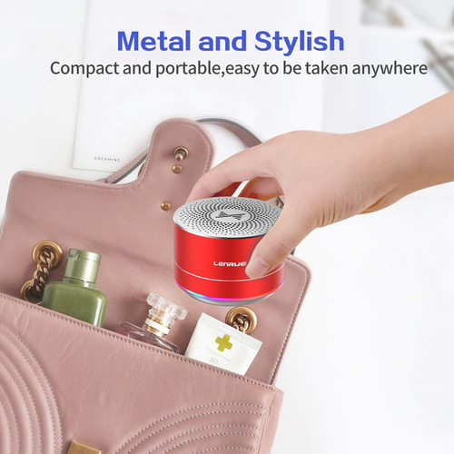 Lenrue A2 Altavoz Bluetooth Inalámbrico Portátil Con Luces Y