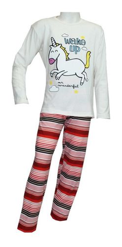 Imagen 1 de 6 de Pijama De Invierno Para Chicas - Nenas Unicornio 713 Local
