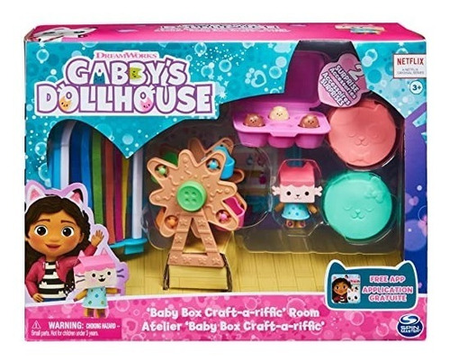 Gabby's Dollhouse Caja De Bebé Gato Craft-a-riffic Sala