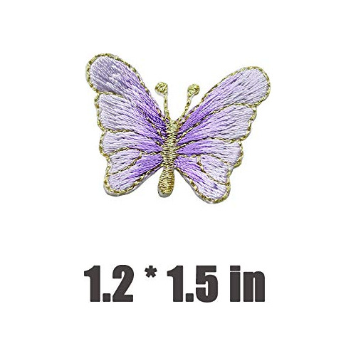 Pack De 10 Parches Bordados Delicados, Parches De Mariposas,