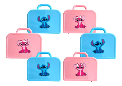 Valijitas Souvenir Personalizada Cumple Tematico X25 U. Stich Y Angela