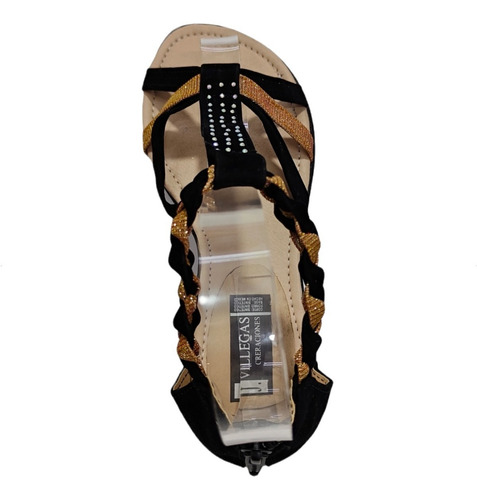 Imagen 4 de 7 de Huarache Trenza Con Talon Combinable Suave Comodo Urbano