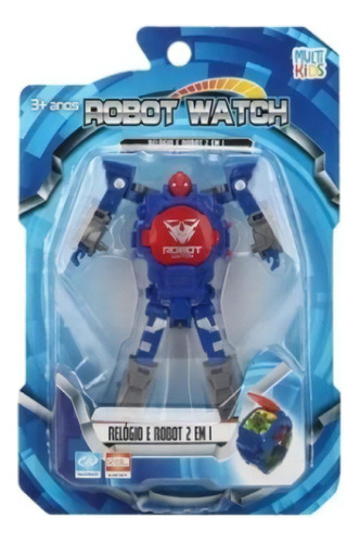 Robot Watch 2 Em 1 Multikids Relógio E Robô Br1906