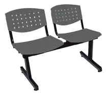 Comprar Silla Tandem 2 Asientos Salas De Espera Plastico Reforzado Color De La Estructura Negro Color De Los Asientos Gris Oscuro