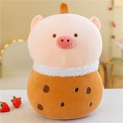 Nuevo Estilo Zhenzhu Taza De Té Con Leche Almohada Muñeca