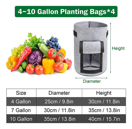 Bolsa Para Plantas De Papa, Maceta De 10 Galones, Plan De Ja