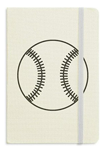 Cuaderno Tapa Dura Baseball A5, Dibujo Líneas Deporte