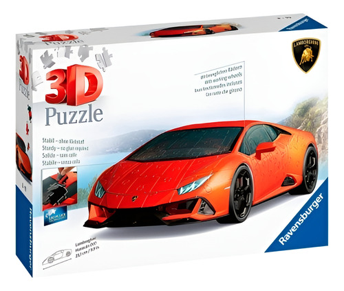 Rompecabezas 3d Auto Lamborghini Huracán Puzzle
